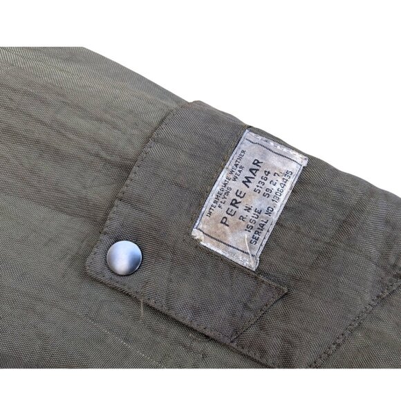 SOLD Vintage 1980's Pere Mar Intermediate Flying Bomber Jacket Size M Men - Picture 7 of 9